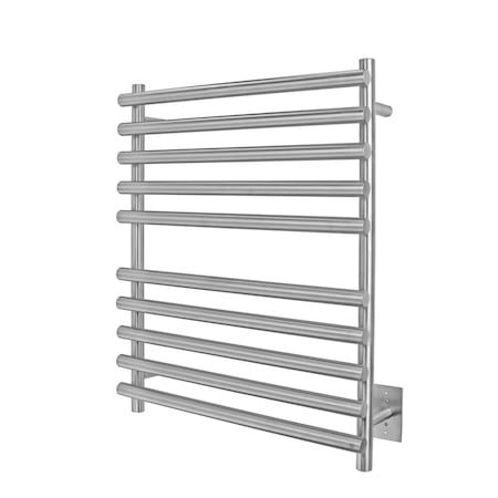 Warmlyyours Rome Towel Warmer, Brushed, Hardwired, 10 Bars TWS7-ROM10BH
